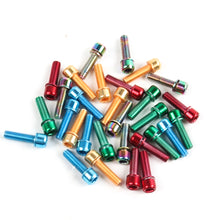 Load image into Gallery viewer, 6pcs MTB Bicycle Handlebar Screws Titanium-plated Colorful M5*18mm Stainless Steel Riser Screws Bike Stem Bolts