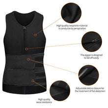 Load image into Gallery viewer, Adjustable Neoprene Trainingvest Posture Corrector Men Women Back Support Double Waistband Sports Body Shaping Suit