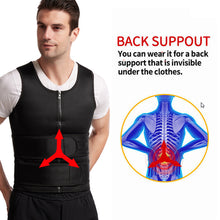Load image into Gallery viewer, Adjustable Neoprene Trainingvest Posture Corrector Men Women Back Support Double Waistband Sports Body Shaping Suit