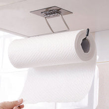Load image into Gallery viewer, Multi Scene Hole-free Hanging Stainless Steel Bathroom Roll Paper Holder Towel Stand Kitchen Double Hook Storage Rack
