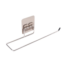 Load image into Gallery viewer, Multi Scene Hole-free Hanging Stainless Steel Bathroom Roll Paper Holder Towel Stand Kitchen Double Hook Storage Rack
