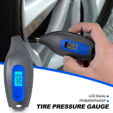Load image into Gallery viewer, Car Motorcycle High-precision Digital Tyre Tire Pressure Gauge 0-150PSI LCD Display Backlight PSI/BAR/KPA/KGF