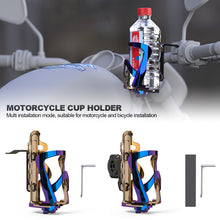 Load image into Gallery viewer, Motorcycle Bicycle Beverage Water Bottle Drink Cup Holder Accessories Mount Bracket Hook Motor For Scooters ATV