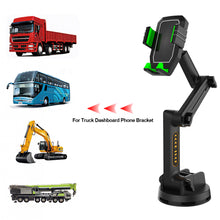 Load image into Gallery viewer, Universal Car Phone Mount Holder Suction Cup Adjustable Height Long Arm For Truck Dashboard Phone Bracket