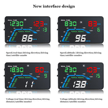 Load image into Gallery viewer, Car GPS Auto HUD Speedometers Overspeed Head Up Display Accessories Display Windshield Projector Cigarette Lighter Connect