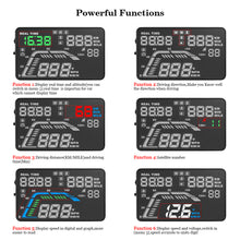 Load image into Gallery viewer, Car GPS Auto HUD Speedometers Overspeed Head Up Display Accessories Display Windshield Projector Cigarette Lighter Connect