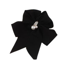 Load image into Gallery viewer, Chiffon Bow Pearl Hair Clip Spring Clip Hair Accessories Fashion All-match Hair Clip Temperament Hairpin