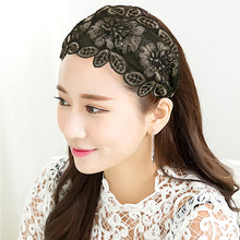 Load image into Gallery viewer, Women Wide-brimmed Lace Hair Hoop Non-slip Headband All-match Temperament Simple Headband Hair Accessories