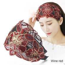Load image into Gallery viewer, Women Wide-brimmed Lace Hair Hoop Non-slip Headband All-match Temperament Simple Headband Hair Accessories