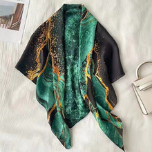 Load image into Gallery viewer, 90*90cm Women Square Scarf Summer Sunscreen Silk Scarf Vintage Fashion Thin Square Silk Scarf