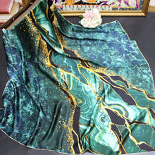 Load image into Gallery viewer, 90*90cm Women Square Scarf Summer Sunscreen Silk Scarf Vintage Fashion Thin Square Silk Scarf