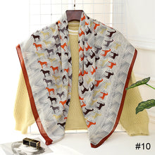 Load image into Gallery viewer, 90*90cm Women Square Scarf Summer Sunscreen Silk Scarf Vintage Fashion Thin Square Silk Scarf