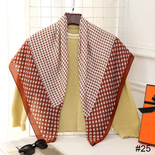 Load image into Gallery viewer, 90*90cm Women Square Scarf Summer Sunscreen Silk Scarf Vintage Fashion Thin Square Silk Scarf