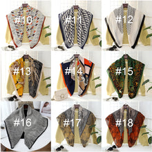 Load image into Gallery viewer, 90*90cm Women Square Scarf Summer Sunscreen Silk Scarf Vintage Fashion Thin Square Silk Scarf