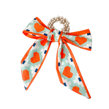 Load image into Gallery viewer, Pearl Head Rope Bow Ribbon Silk Scarf Hair Rope Hair Band Hair Ring Fashion All-match Hair Accessories
