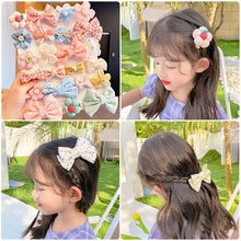 Load image into Gallery viewer, 8pcs/set Children Hair Accessories Bow Hairpin Colorful Sweet Hair Clips Fashion Cute Hair Accessories