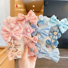 Load image into Gallery viewer, 8pcs/set Children Hair Accessories Bow Hairpin Colorful Sweet Hair Clips Fashion Cute Hair Accessories