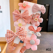 Load image into Gallery viewer, 8pcs/set Children Hair Accessories Bow Hairpin Colorful Sweet Hair Clips Fashion Cute Hair Accessories
