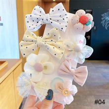 Load image into Gallery viewer, 8pcs/set Children Hair Accessories Bow Hairpin Colorful Sweet Hair Clips Fashion Cute Hair Accessories