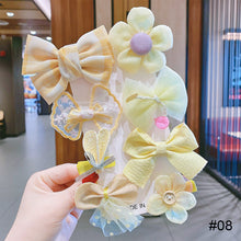 Load image into Gallery viewer, 8pcs/set Children Hair Accessories Bow Hairpin Colorful Sweet Hair Clips Fashion Cute Hair Accessories