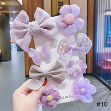 Load image into Gallery viewer, 8pcs/set Children Hair Accessories Bow Hairpin Colorful Sweet Hair Clips Fashion Cute Hair Accessories