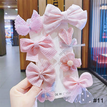 Load image into Gallery viewer, 8pcs/set Children Hair Accessories Bow Hairpin Colorful Sweet Hair Clips Fashion Cute Hair Accessories