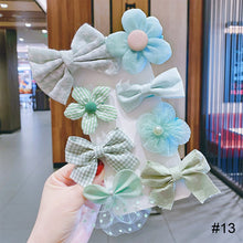 Load image into Gallery viewer, 8pcs/set Children Hair Accessories Bow Hairpin Colorful Sweet Hair Clips Fashion Cute Hair Accessories