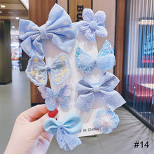Load image into Gallery viewer, 8pcs/set Children Hair Accessories Bow Hairpin Colorful Sweet Hair Clips Fashion Cute Hair Accessories
