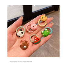 Load image into Gallery viewer, 10pcs/set Children Cartoon Hair Rope Creative Simple Hair Rope Colorful Sweet Hair Rope Fashion Hair Accessories