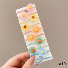 Load image into Gallery viewer, 10pcs/set Children Cartoon Hair Rope Creative Simple Hair Rope Colorful Sweet Hair Rope Fashion Hair Accessories