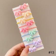 Load image into Gallery viewer, 10pcs/set Children Cartoon Hair Rope Creative Simple Hair Rope Colorful Sweet Hair Rope Fashion Hair Accessories