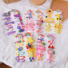 Load image into Gallery viewer, 14pcs/set Children Hairpin Cute Flower Girl Hair Accessories Colorful Sweet Hair Clips Fashion Hair Accessories