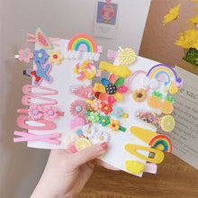 Load image into Gallery viewer, 14pcs/set Children Hairpin Cute Flower Girl Hair Accessories Colorful Sweet Hair Clips Fashion Hair Accessories