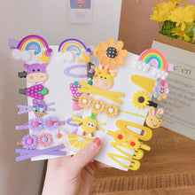 Load image into Gallery viewer, 14pcs/set Children Hairpin Cute Flower Girl Hair Accessories Colorful Sweet Hair Clips Fashion Hair Accessories