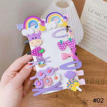 Load image into Gallery viewer, 14pcs/set Children Hairpin Cute Flower Girl Hair Accessories Colorful Sweet Hair Clips Fashion Hair Accessories