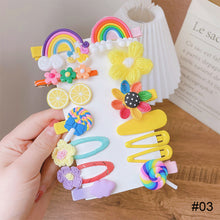 Load image into Gallery viewer, 14pcs/set Children Hairpin Cute Flower Girl Hair Accessories Colorful Sweet Hair Clips Fashion Hair Accessories