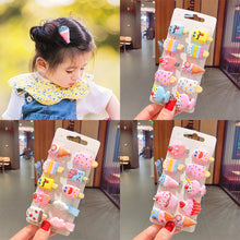 Load image into Gallery viewer, 10pcs/set Children Hairpin Cartoon Ice Cream Hairpin Colorful Sweet Hair Clips Fashion Hair Accessories