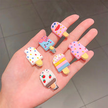 Load image into Gallery viewer, 10pcs/set Children Hairpin Cartoon Ice Cream Hairpin Colorful Sweet Hair Clips Fashion Hair Accessories