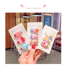 Load image into Gallery viewer, 10pcs/set Children Hairpin Cartoon Ice Cream Hairpin Colorful Sweet Hair Clips Fashion Hair Accessories
