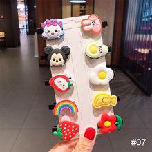Load image into Gallery viewer, 10pcs/set Children Hairpin Cartoon Ice Cream Hairpin Colorful Sweet Hair Clips Fashion Hair Accessories