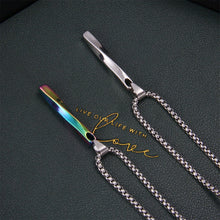 Load image into Gallery viewer, Twisted Twist Stick Pendant Necklace Personality Hip-hop Multicolored Spiral Necklace Fashion Simple Accessories Jewelry