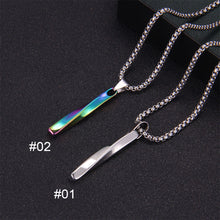 Load image into Gallery viewer, Twisted Twist Stick Pendant Necklace Personality Hip-hop Multicolored Spiral Necklace Fashion Simple Accessories Jewelry