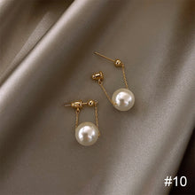 Load image into Gallery viewer, Temperament High-end Pearl Stud Earrings Zircon Earrings Fashion Simple Accessories Jewelry for Women