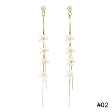 Load image into Gallery viewer, Butterfly Asymmetric Stud Earrings Flower Fringe Earrings Creative Simple Accessories Jewelry for Women