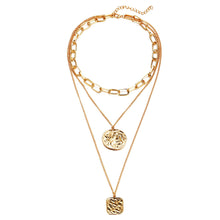 Load image into Gallery viewer, Irregular Metal Chain Multilayer Necklace Creative Retro Simple Alloy Clavicle Chain Fashion Accessories Jewelry
