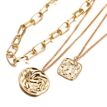 Load image into Gallery viewer, Irregular Metal Chain Multilayer Necklace Creative Retro Simple Alloy Clavicle Chain Fashion Accessories Jewelry