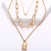Load image into Gallery viewer, Irregular Metal Chain Multilayer Necklace Creative Retro Simple Alloy Clavicle Chain Fashion Accessories Jewelry
