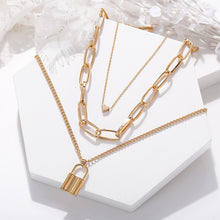 Load image into Gallery viewer, Irregular Metal Chain Multilayer Necklace Creative Retro Simple Alloy Clavicle Chain Fashion Accessories Jewelry