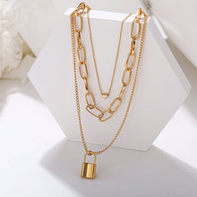 Load image into Gallery viewer, Irregular Metal Chain Multilayer Necklace Creative Retro Simple Alloy Clavicle Chain Fashion Accessories Jewelry