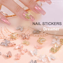 Load image into Gallery viewer, 10pcs All-match Bowknot Manicure Accessories Shiny Light Luxury Zircon Nail Accessories Nail Art Decoration